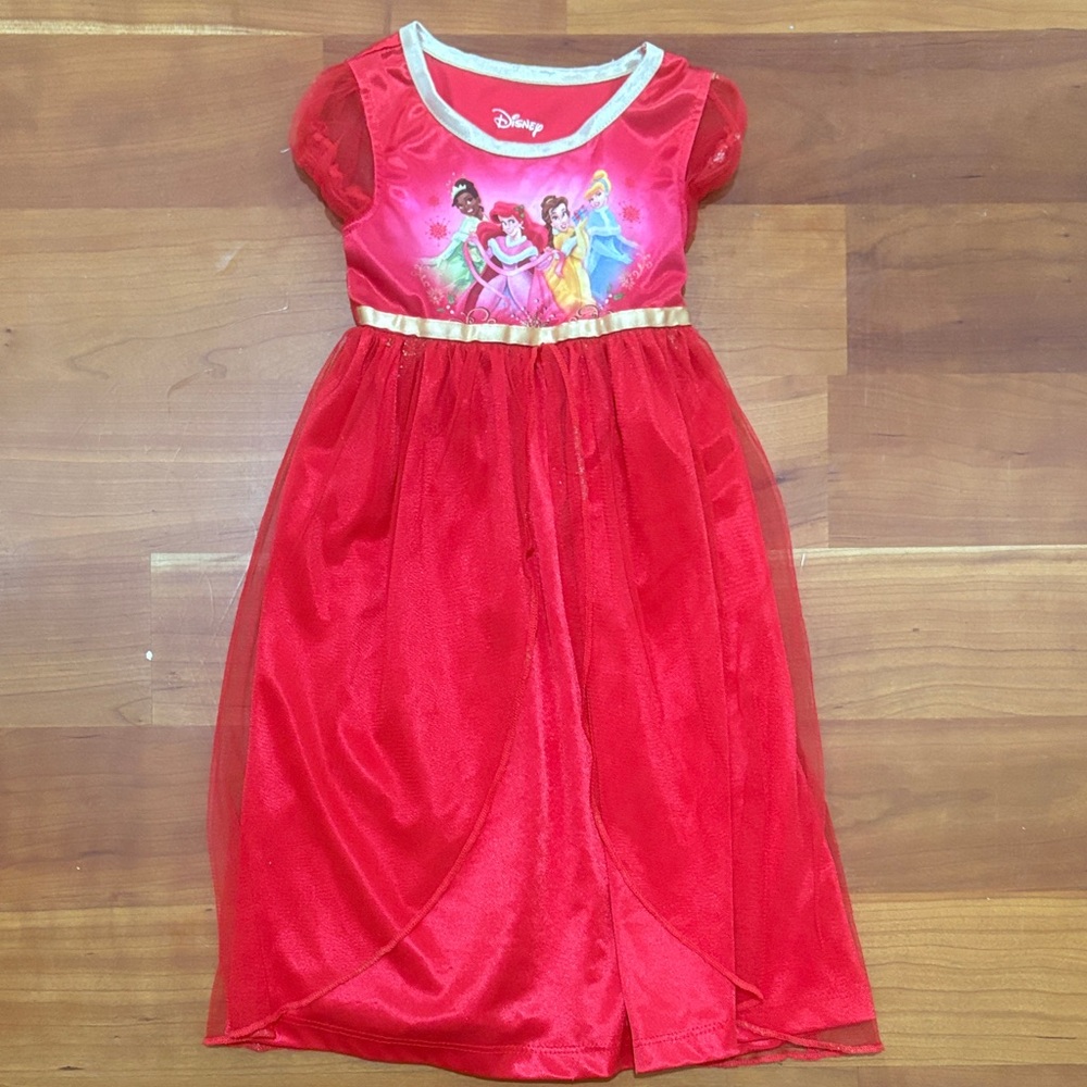 Disney Red Princess Dress with Gold Accents